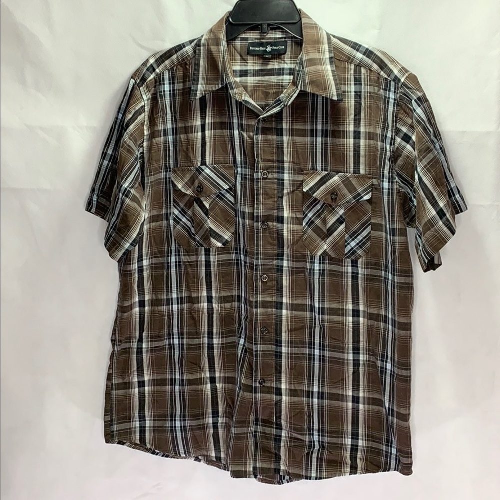 Beverly Hills polo club shirt sleeve shirt size L
